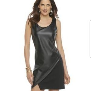 METAPHOR Faux leather LBD